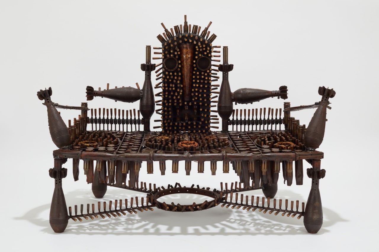 Gonçalo Mabunda, The Impenetrable Throne, 2019. Courtesy of Jack Bell Gallery