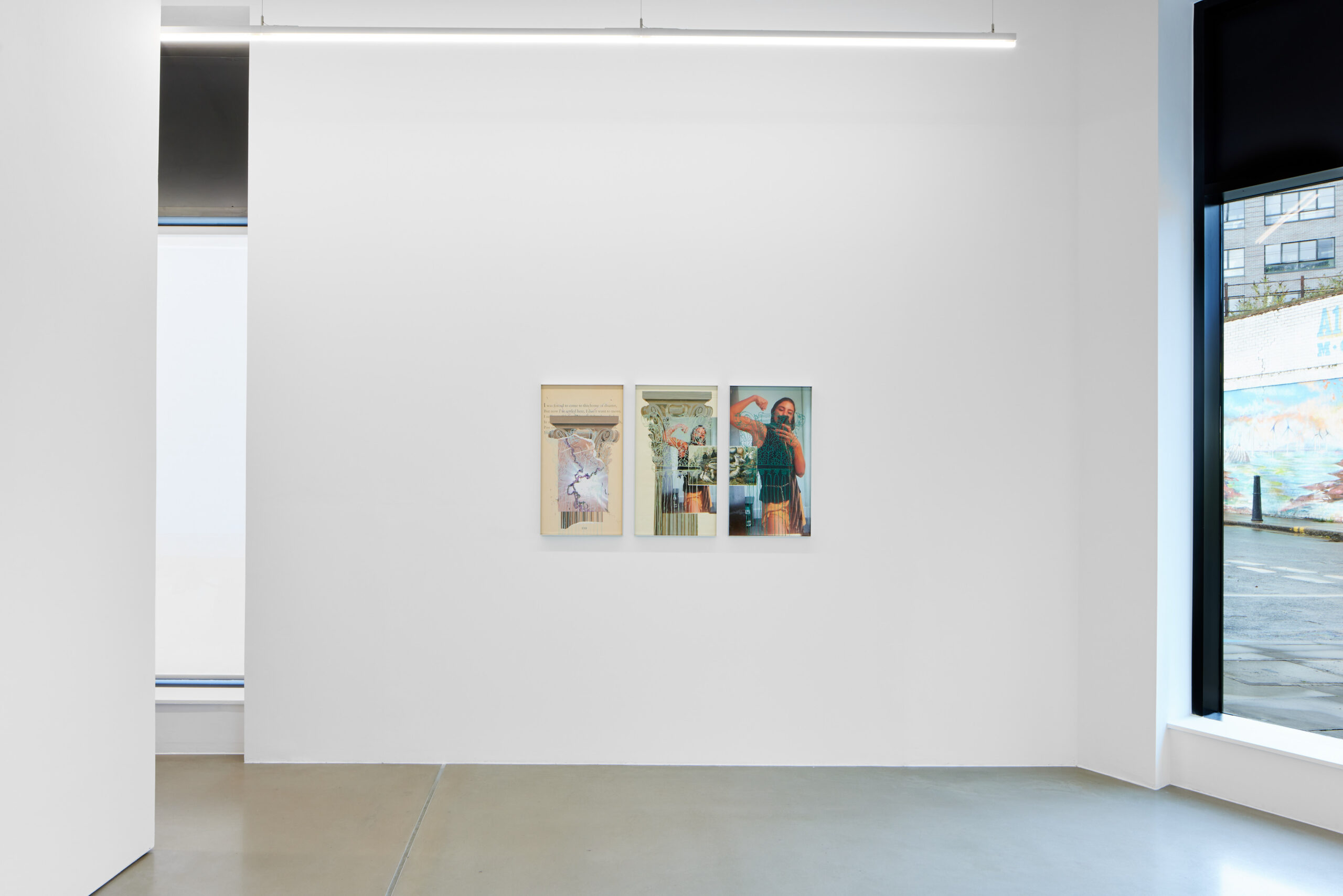 Installation view: Sophia Al-Maria, Pidge, 2022 at Project Native Informant, London  Courtesy of the artist and Project Native Informant, London