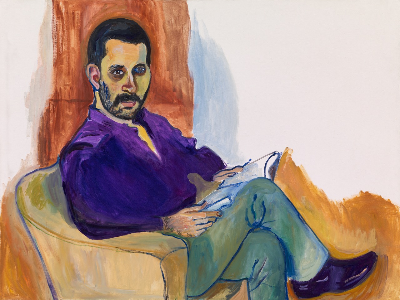 Alice Neel, Brian Buczak, 1983, oil on canvas © The Estate of Alice Neel, Courtesy The Estate of Alice Neel, David Zwirner and Victoria Miro