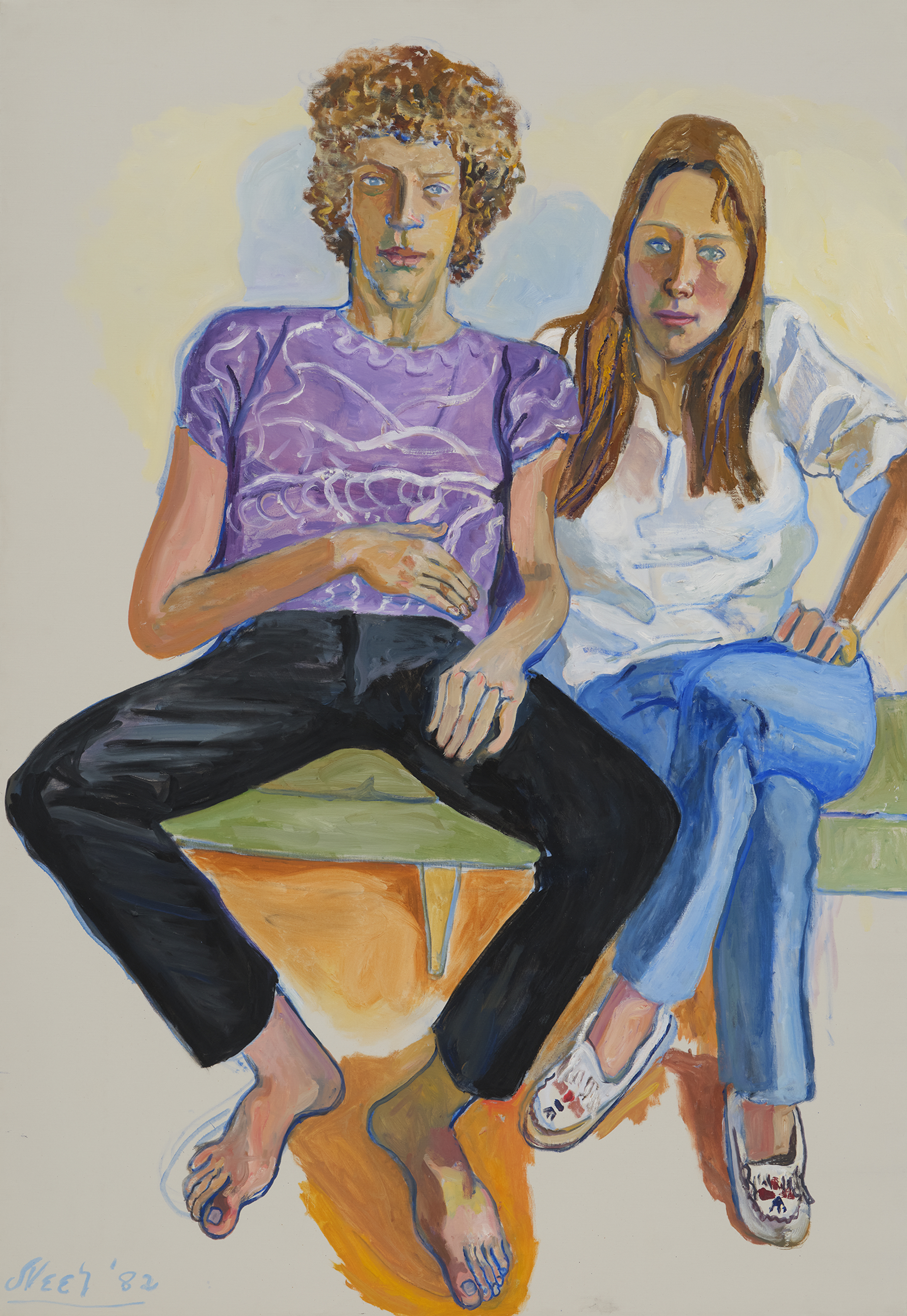 Alice Neel, David and Catherine Saalfield, 192, oil on canvas © The Estate of Alice Neel Courtesy The Estate of Alice Neel, David Zwirner and Victoria Miro