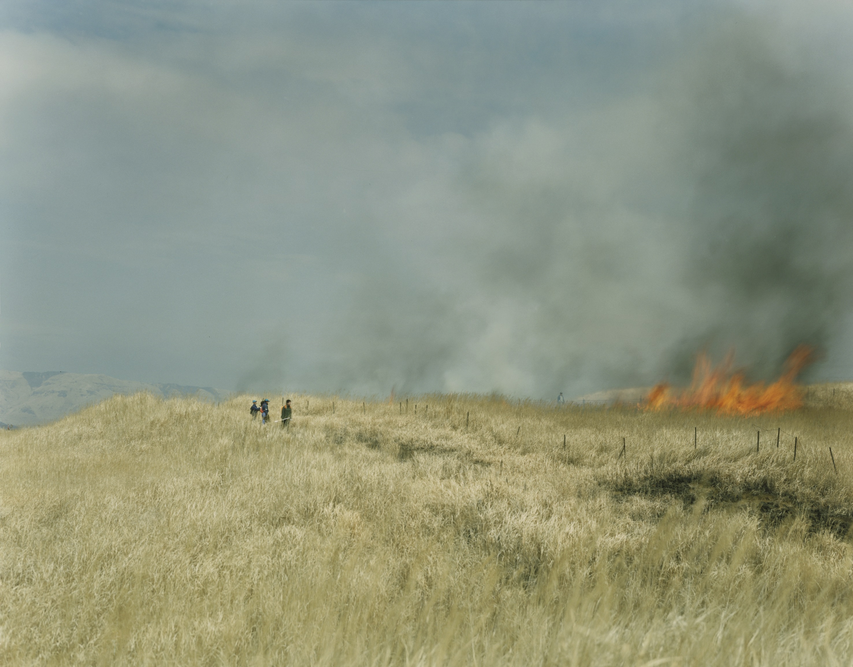 Untitled, from the series Ametsuchi © Rinko Kawauchi, image of a burning field