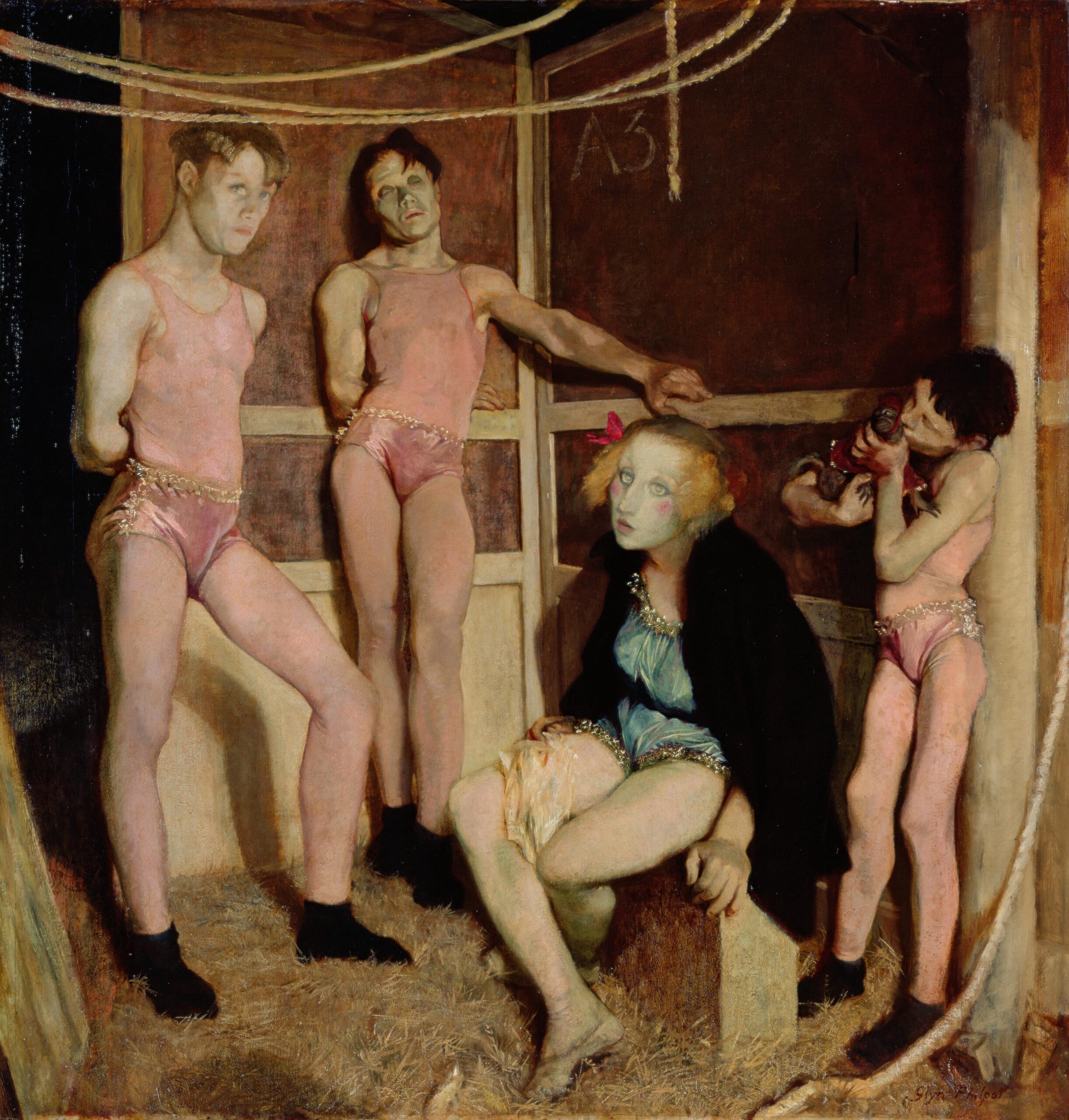 Leeds Art Gallery_Resting Acrobats, 1924_Oil_mention-min