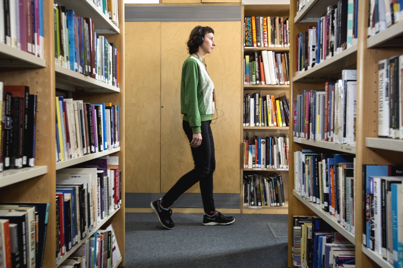 Ting-Ting Cheng, On the Desert Island (2017). Audio guide and site-specific installation at Iniva, Stuart Hall Library, London. Photo: George Torode.