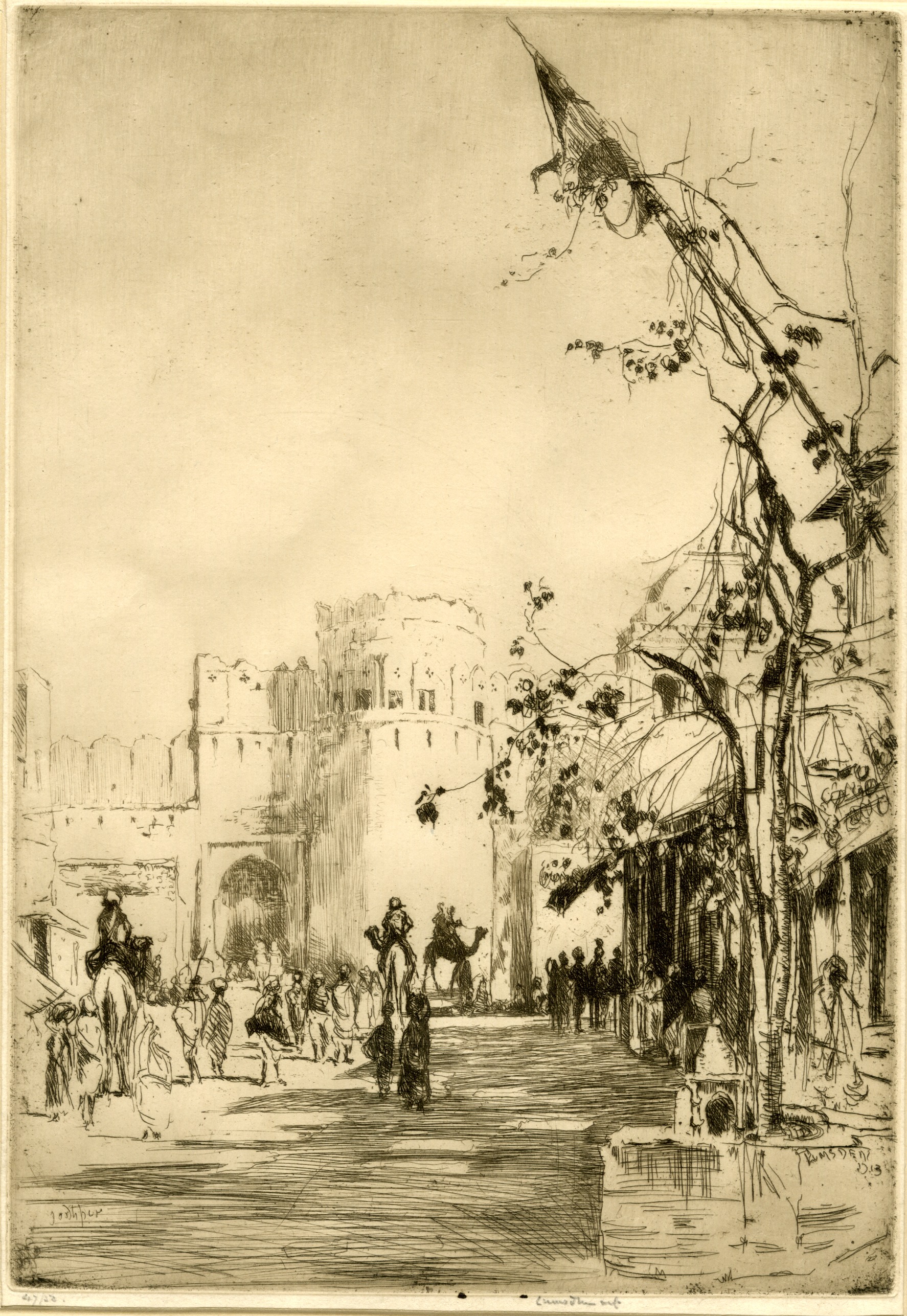 A Jodhpur Gate (Second Indian Plates Series) (1913)