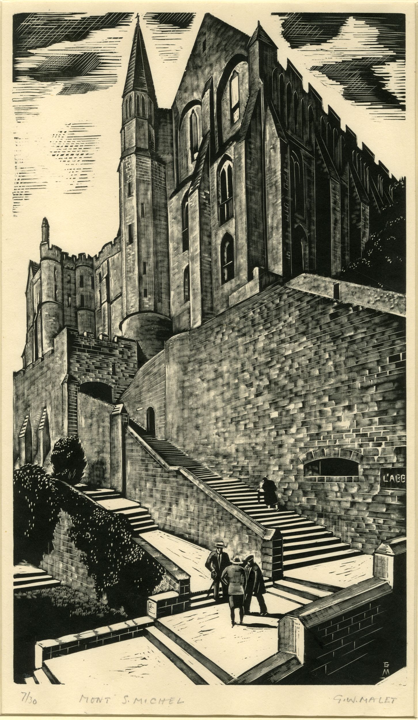 Mont St Michel (about 1931)