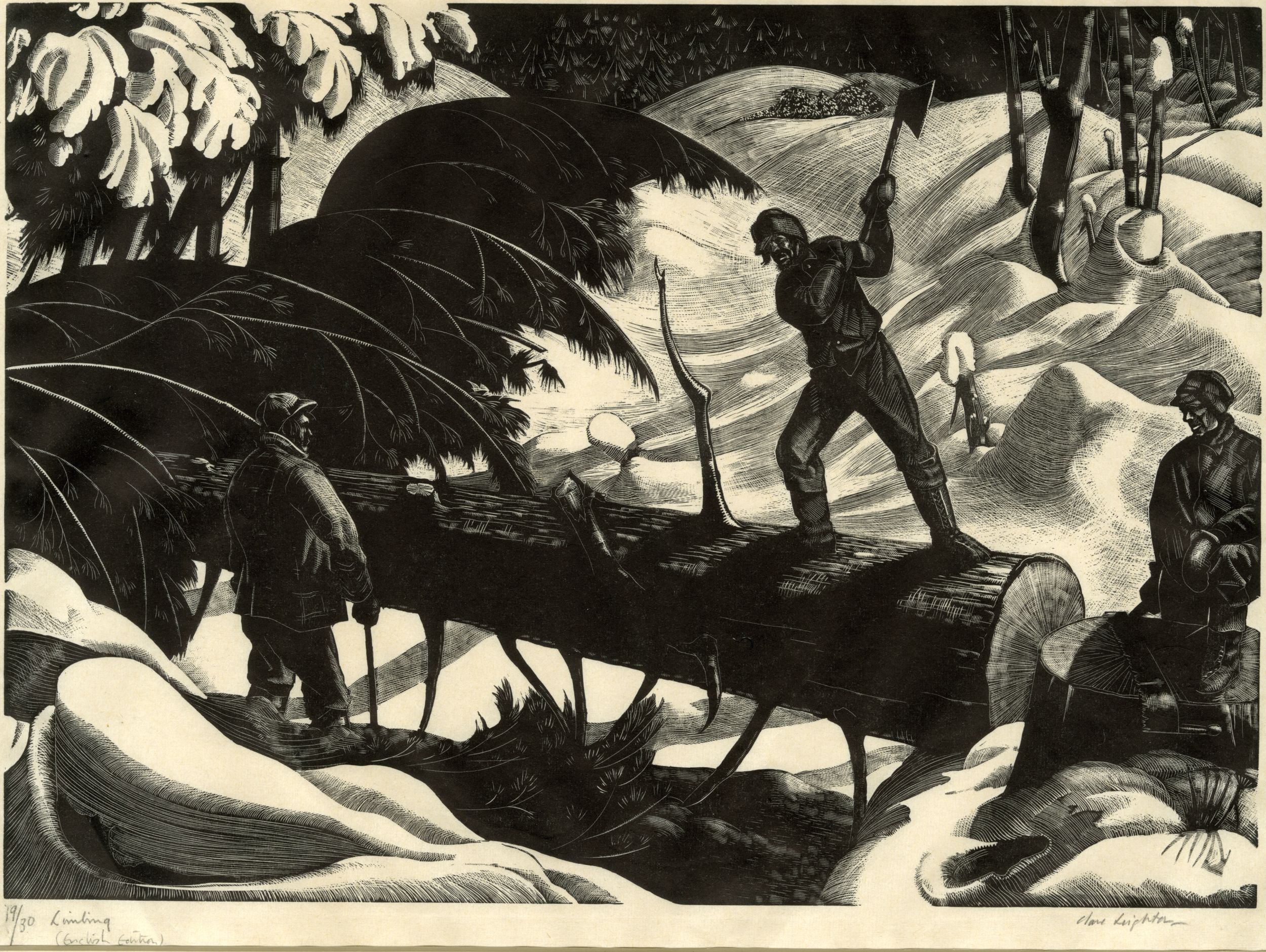 Limbing (Lumber camp series) (1930)