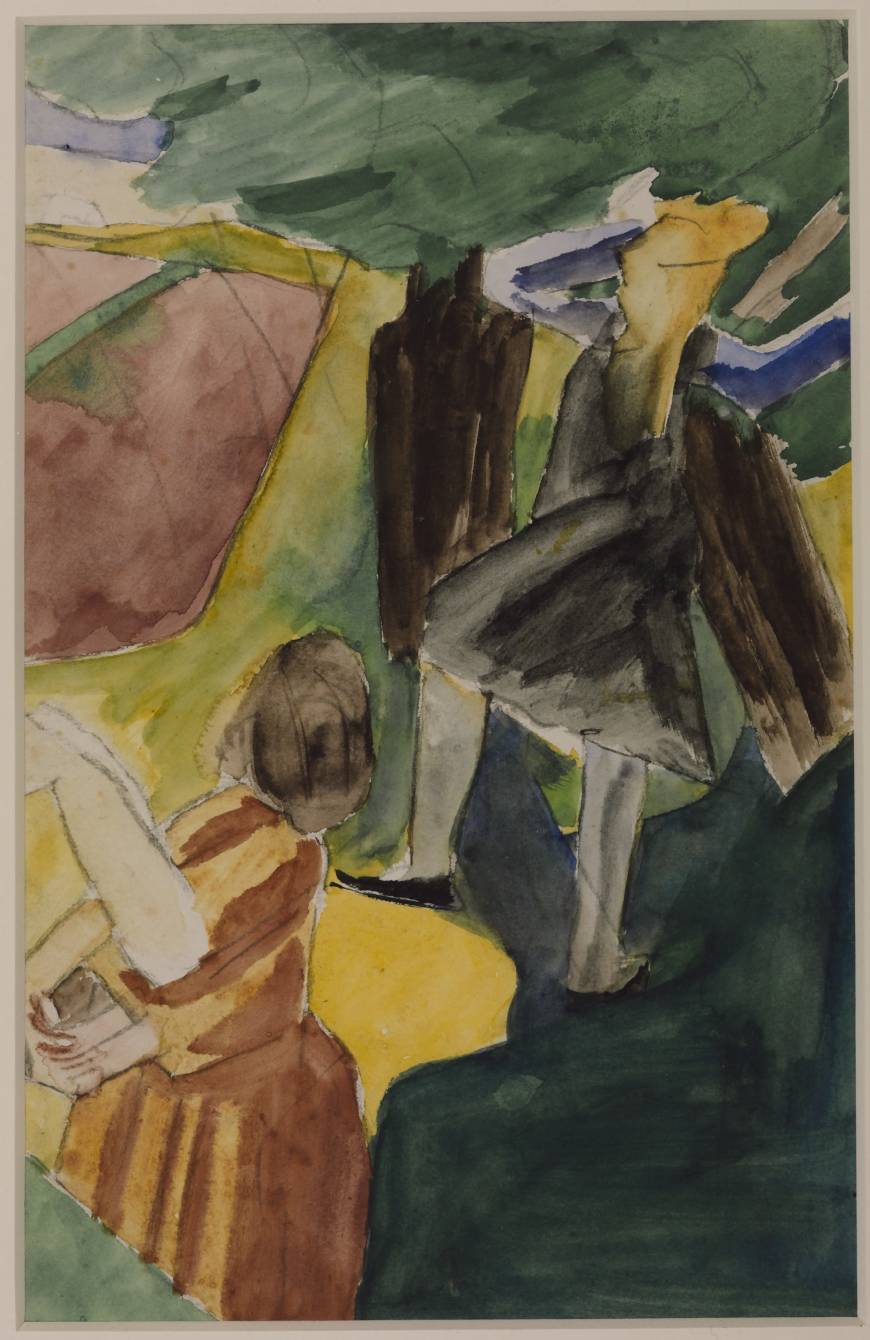 Study for Two Figures in a Composition (circa 1919–21)