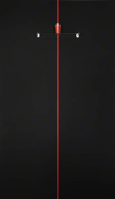 Glass of Water Painting (Red and Black) (1991)