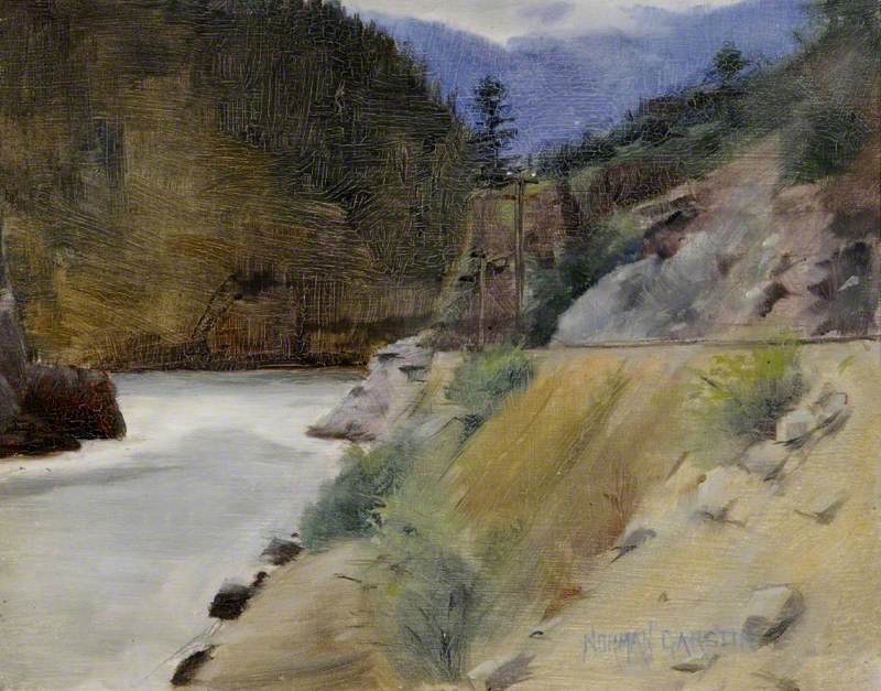 Hell Gate Canyon, Fraser River, Canada (circa 1886)