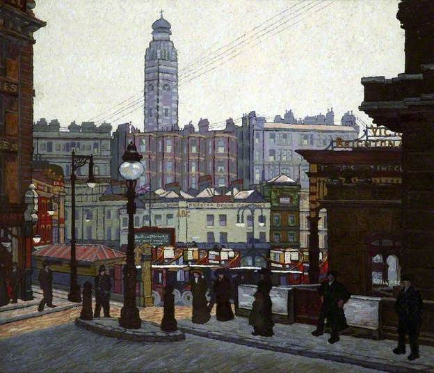 Victoria Station, London, the Sunlit Square (1913)