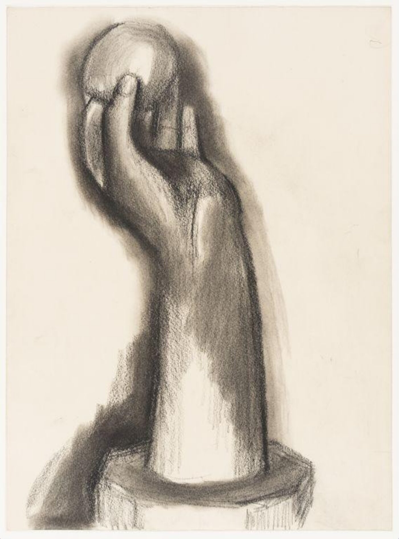 Seven Studies of hand holding sphere, Slade (4) (1911-13)