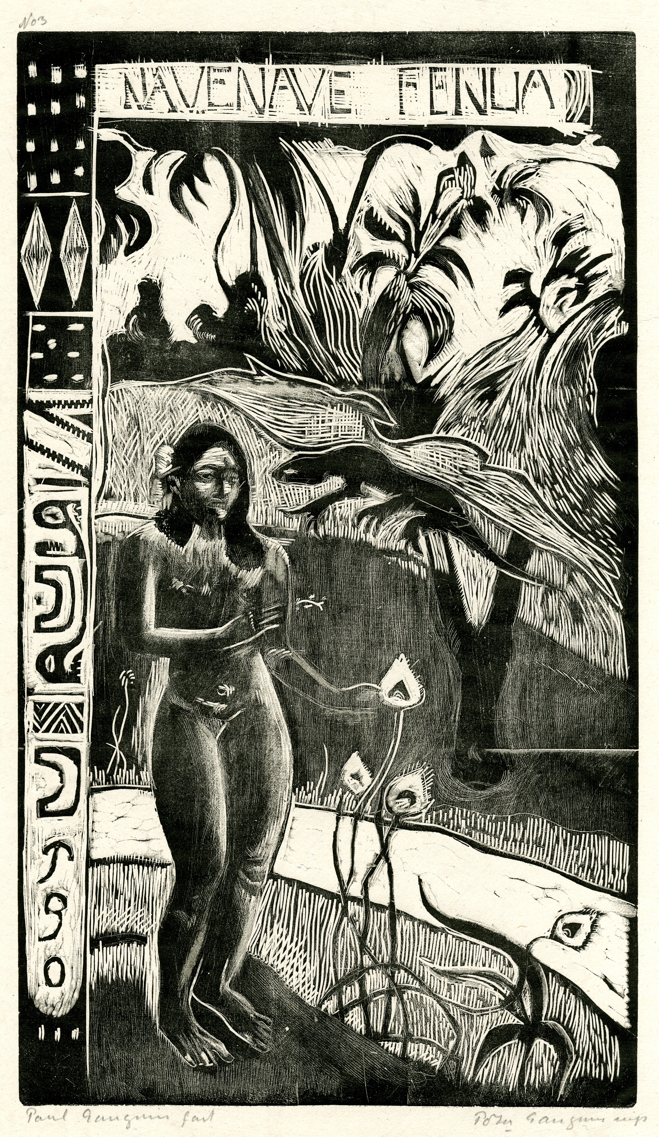 Nave Nave Fenua (Fragrant island) (Paul Gauguin 10 Traesnit Series) (1893-94; 1921)