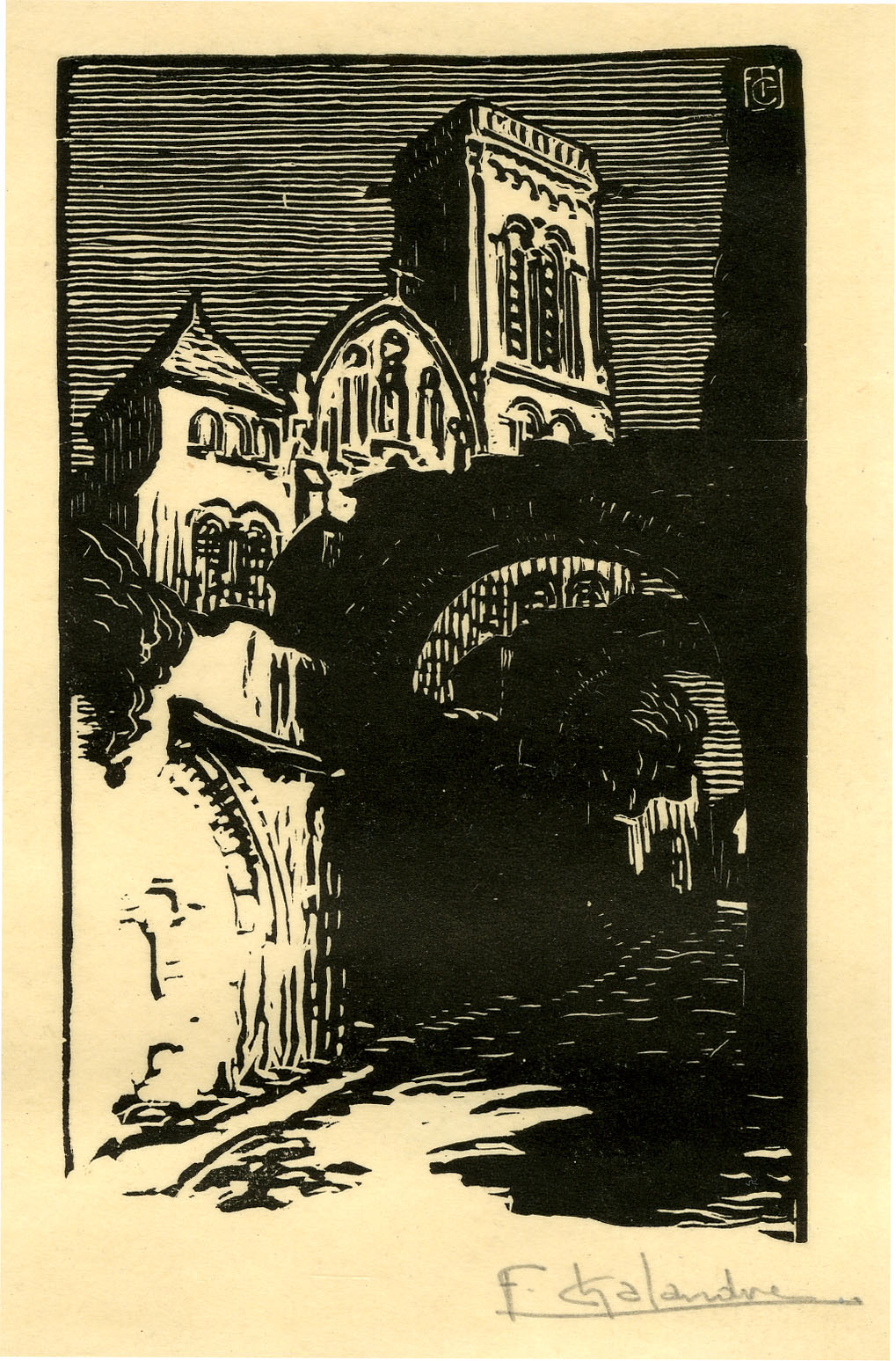 Église de la Madelaine, Vézelay (1925)