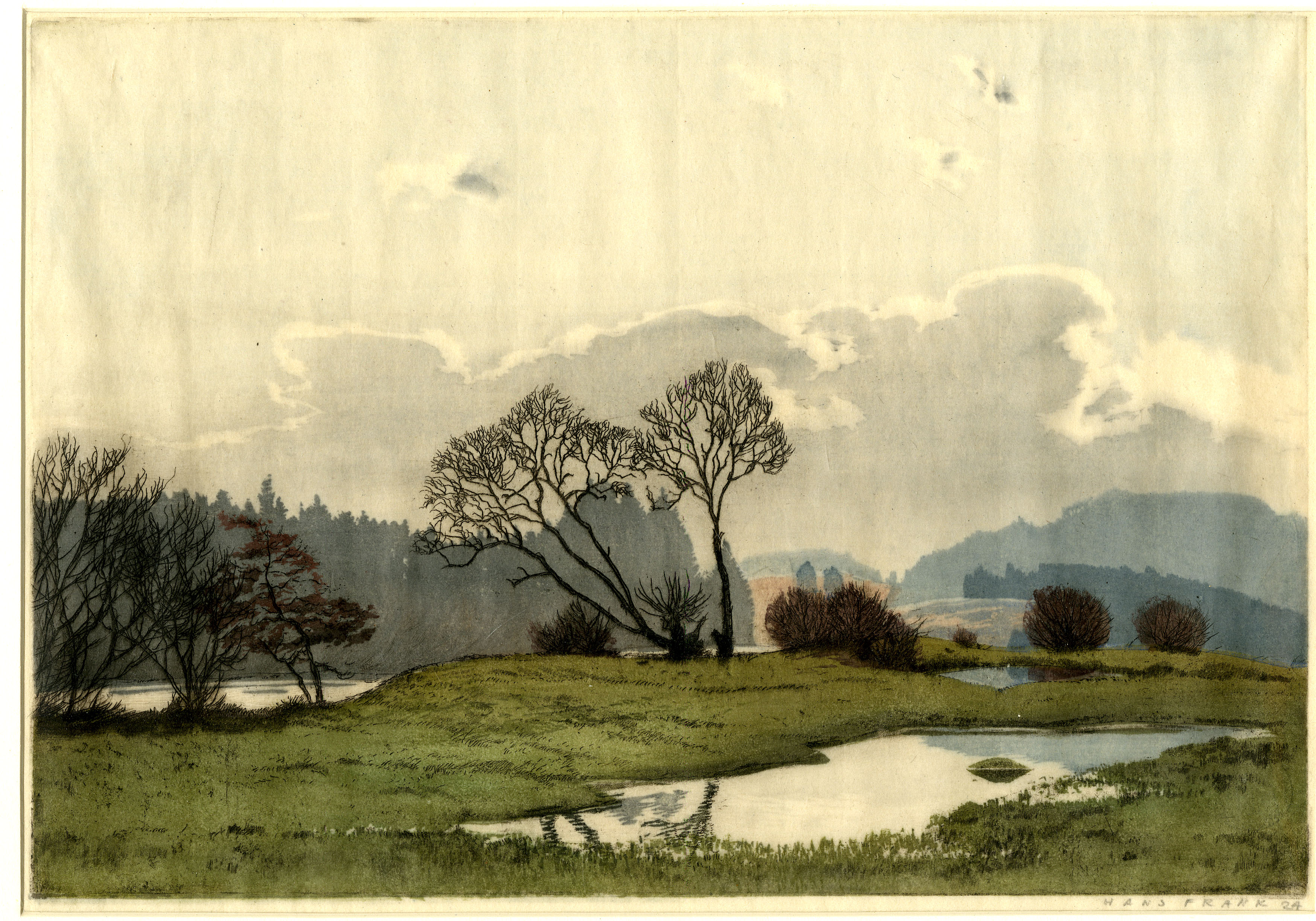 Landscape with pond (1924)