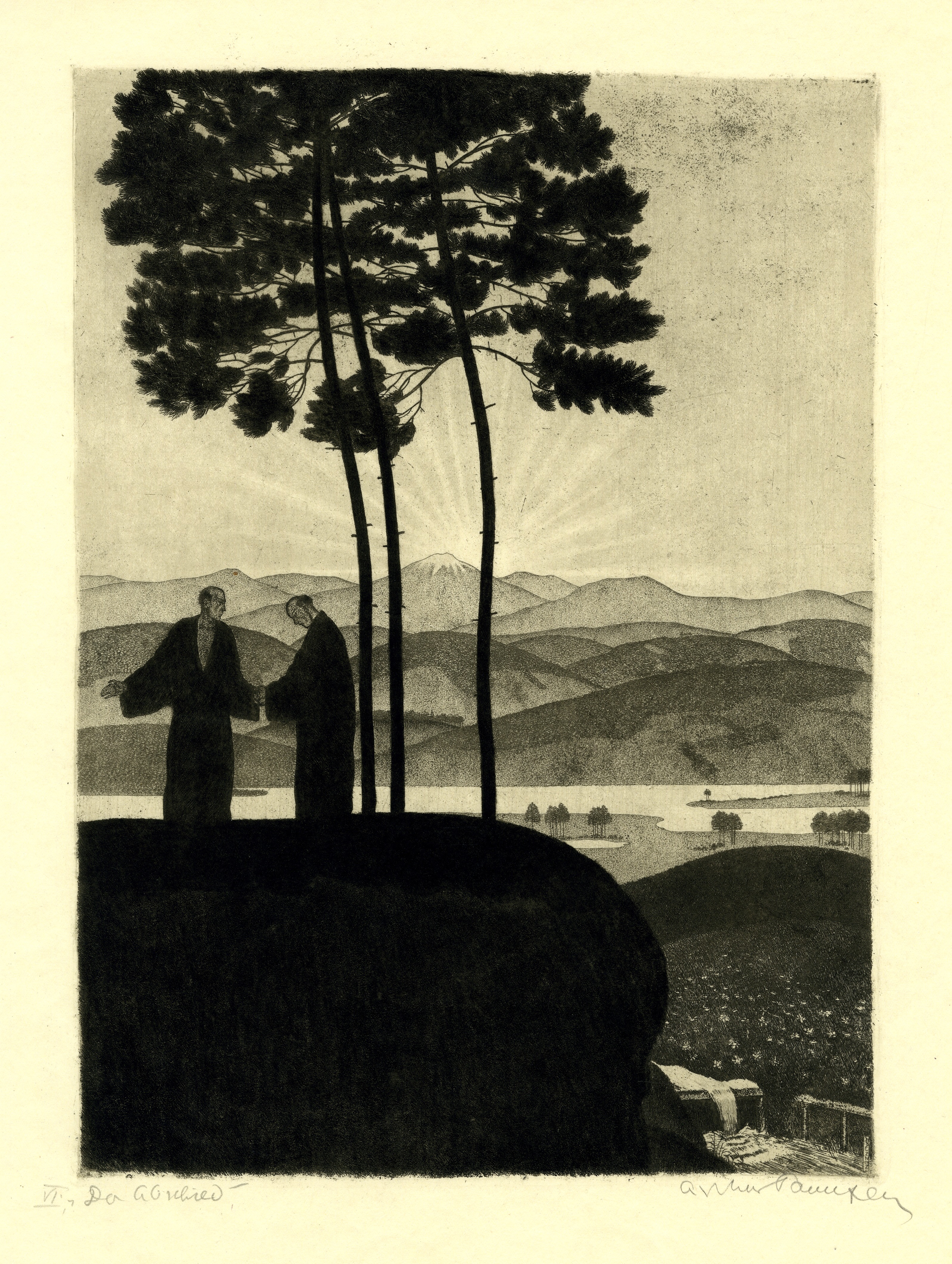 Der Abschied (Illustration to Gustav Mahler's Lied von der Erde) (about 1926)