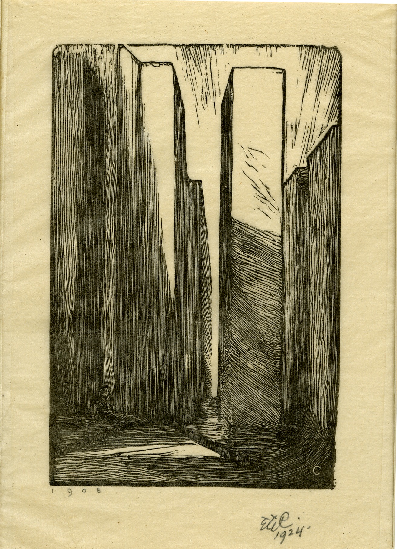 Design for stage scene (1908-1924)