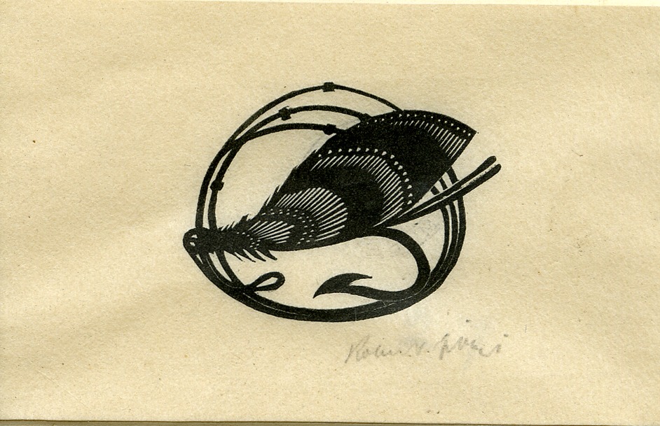 Vignette of fishing fly (Illustration to Grey's 'Fallodon Papers', London: 1926) (1926)