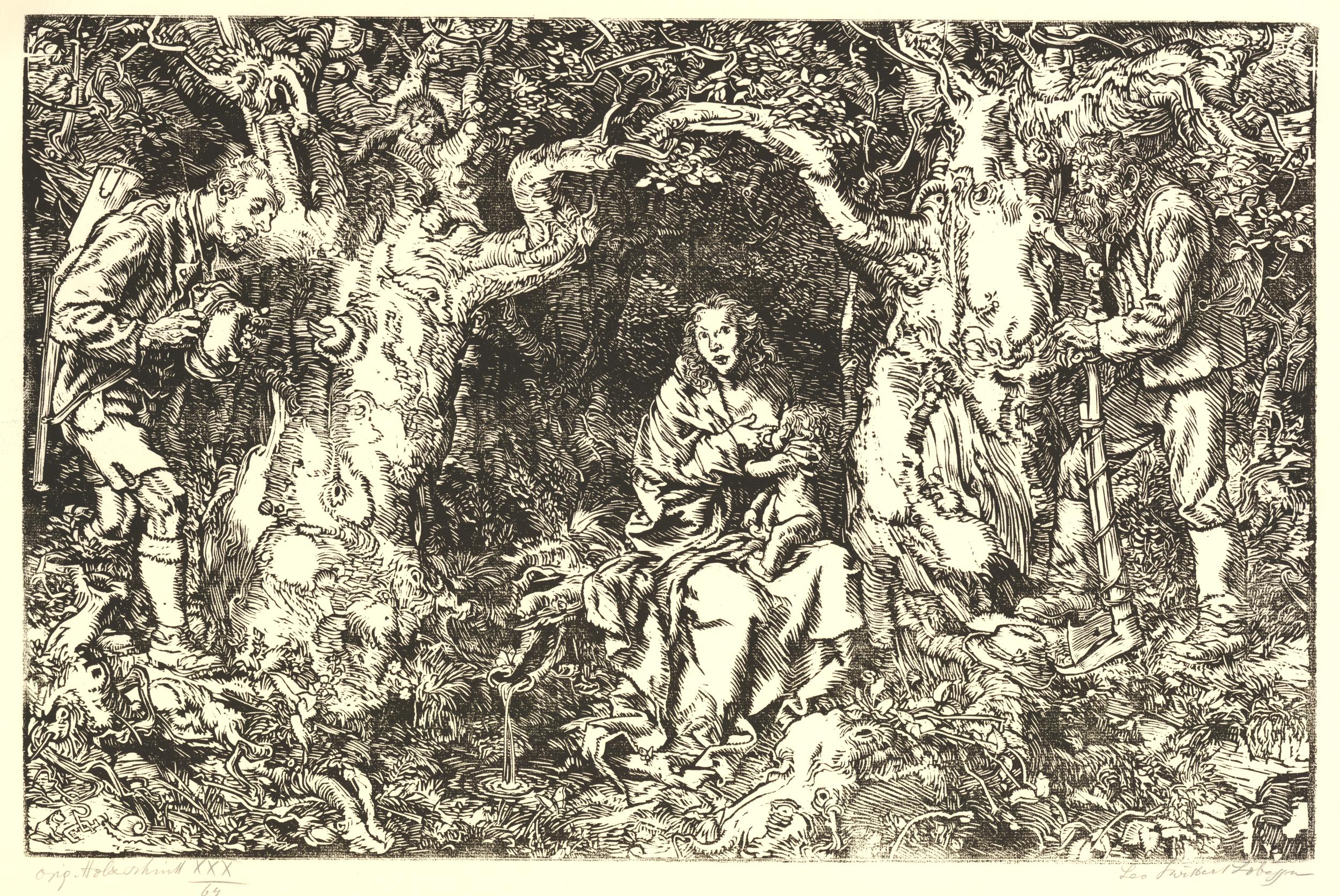 Waldandacht (Virgin and Child in wooded landscape) (about 1930)