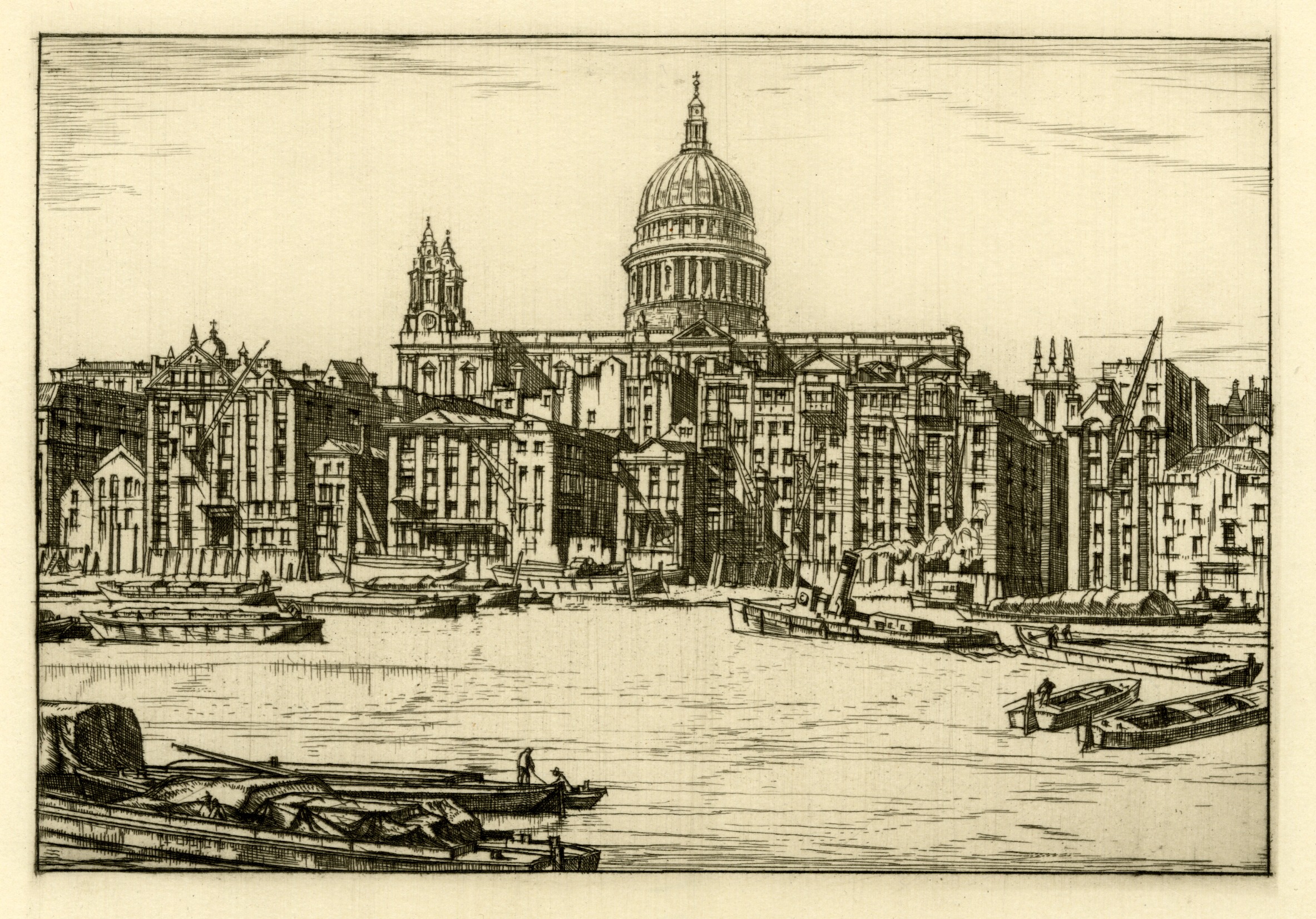 St Paul's from Bankside (1930)