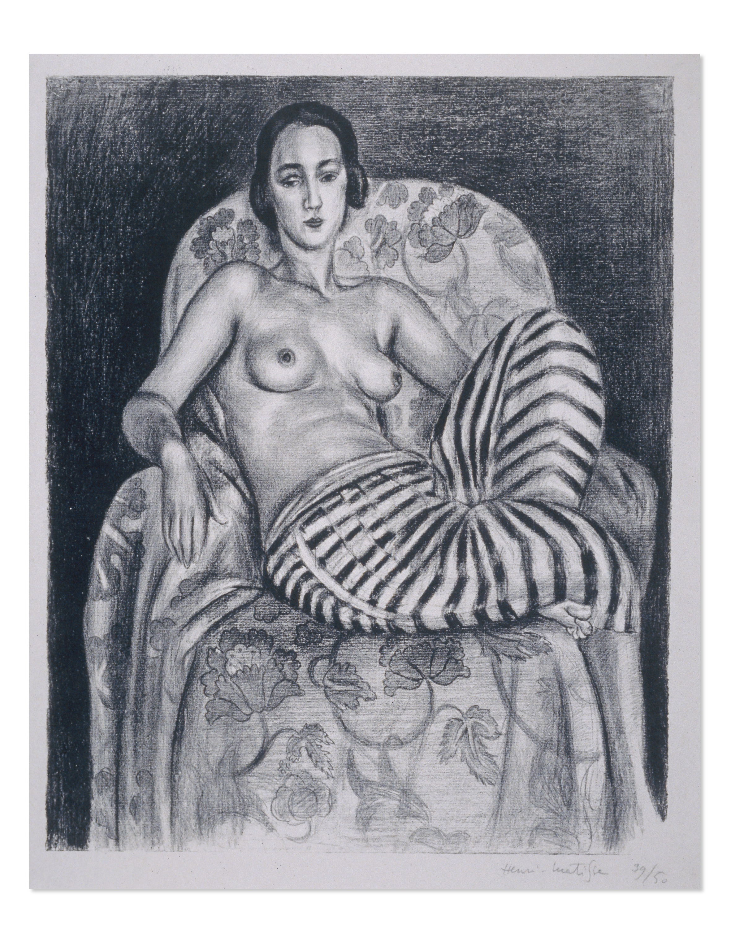 Grande odalisque à la culotte bayadère (Large odalisque in striped pantaloons) (1925)