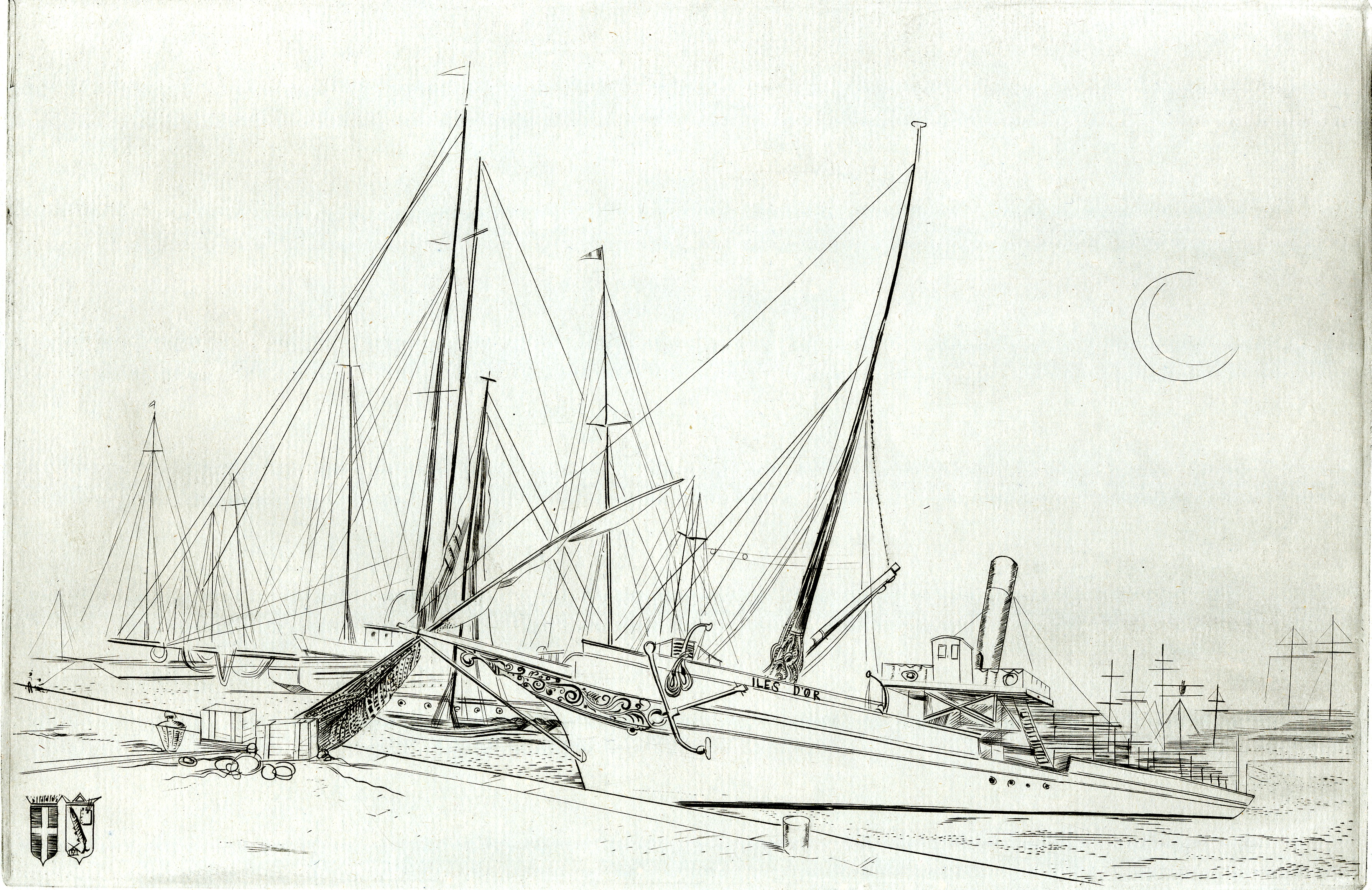 Bateaux à quai (about 1933)