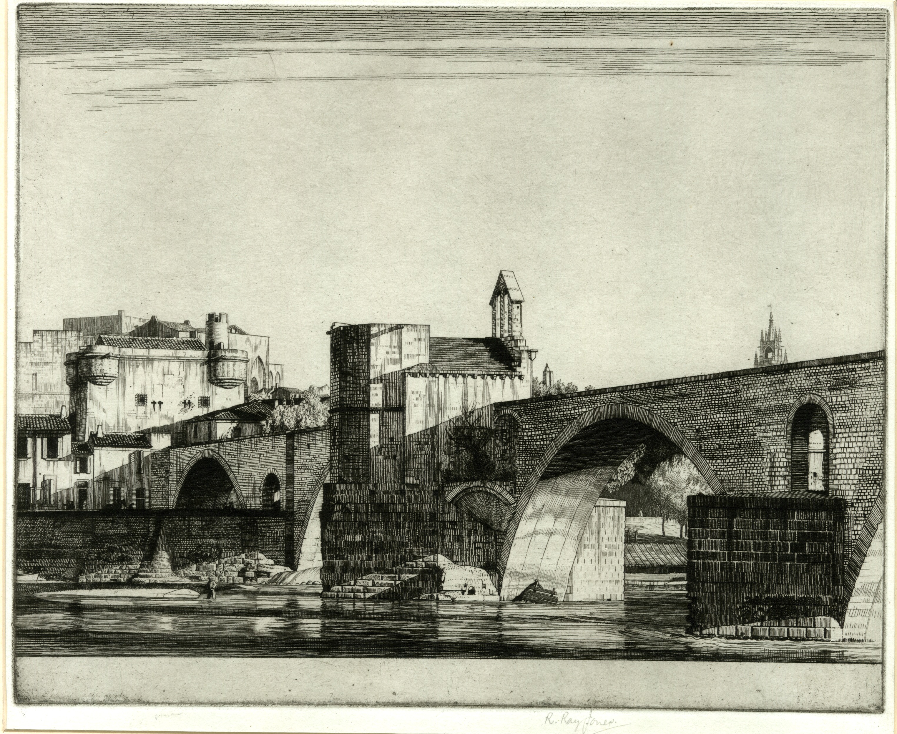 Pont St Bénézet, Avignon (1901-1925)