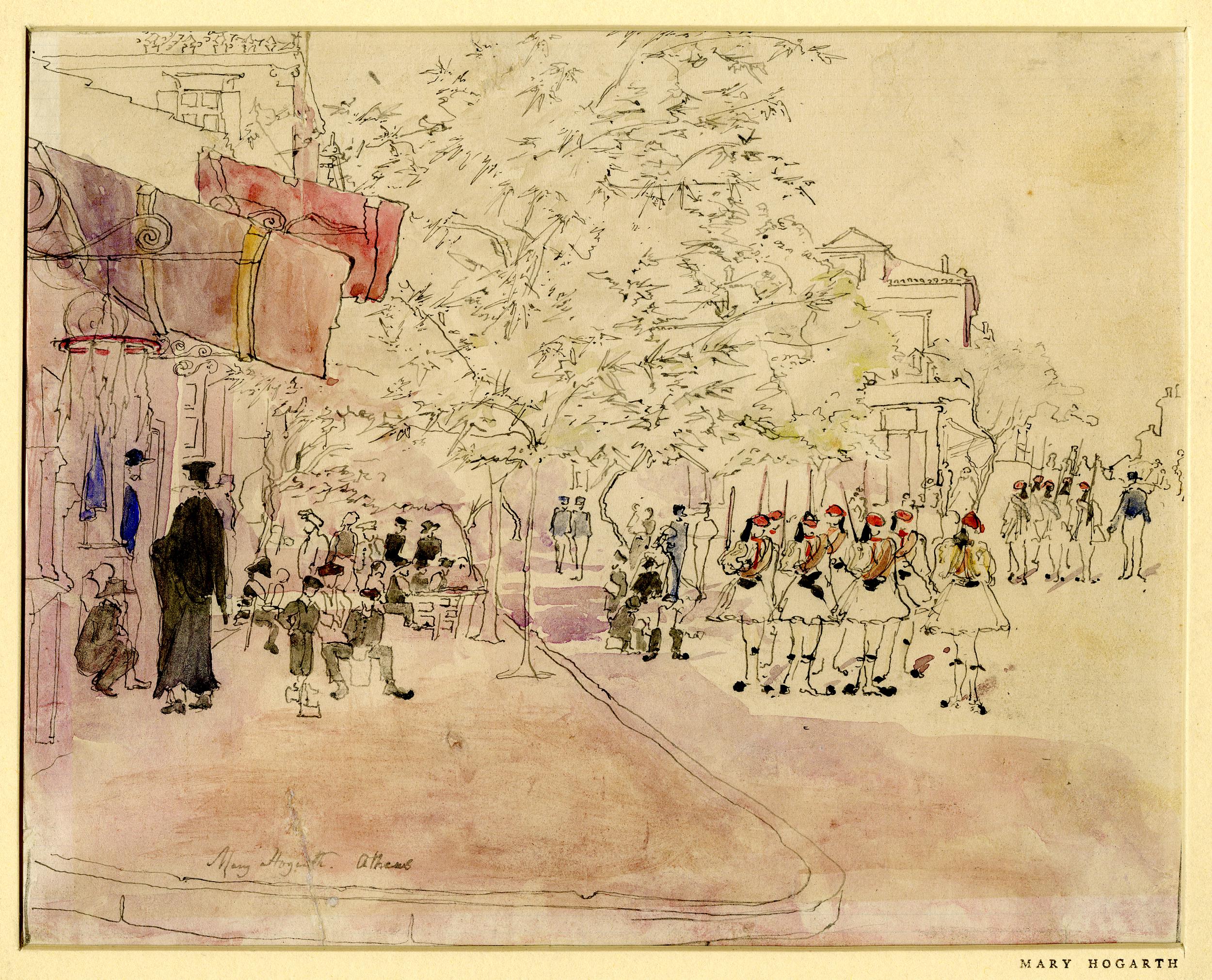 A Street Scene in Athens (1881-1935)