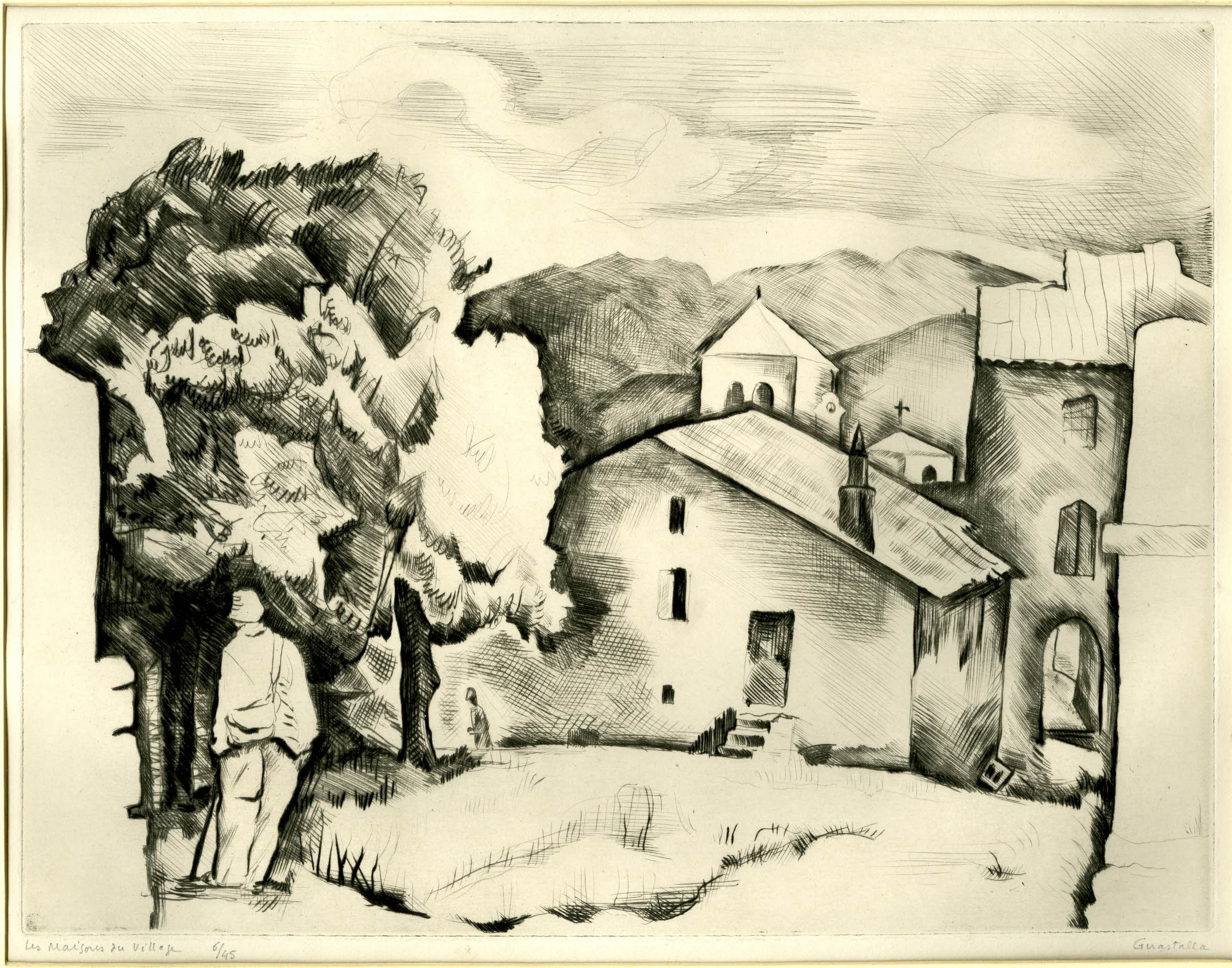 Les maisons du village (about 1946)