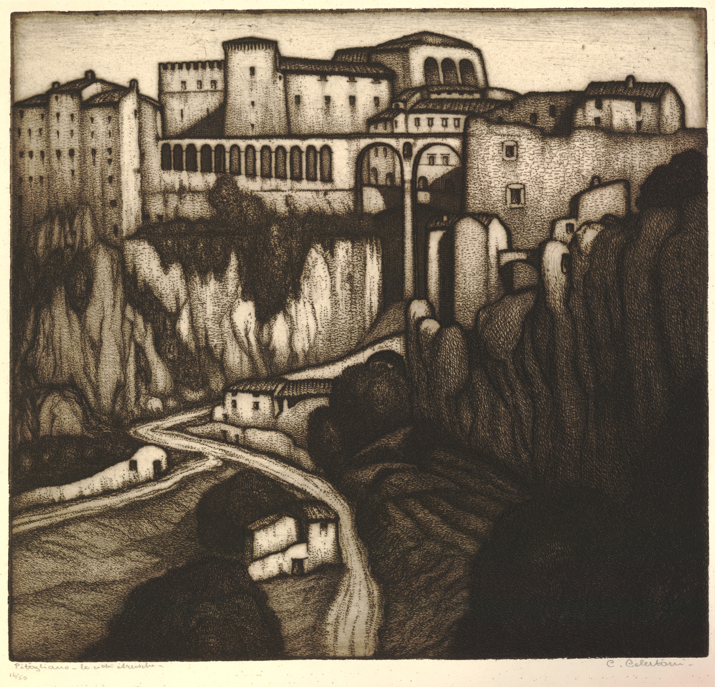 Pitigliano-le città etrusche (about 1932)