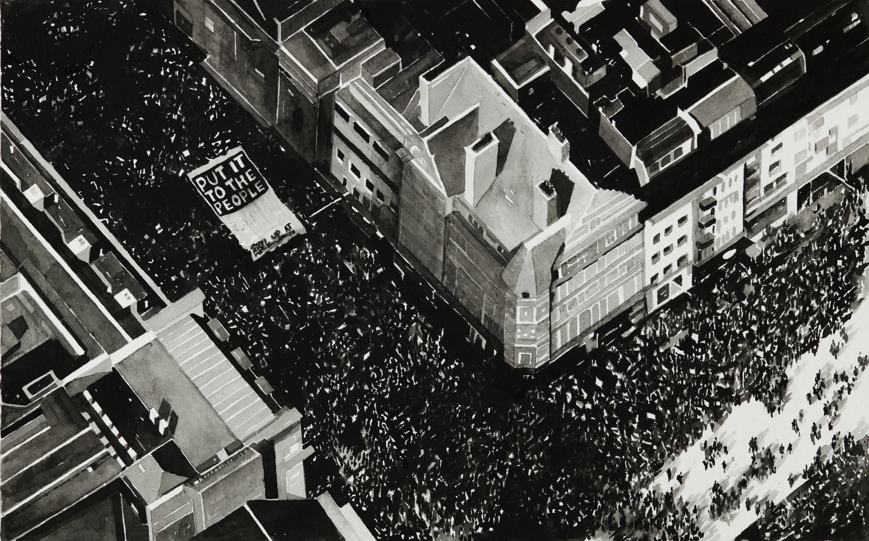 Protest Crowd, London (March against Brexit, 21 March  2019) (2019)