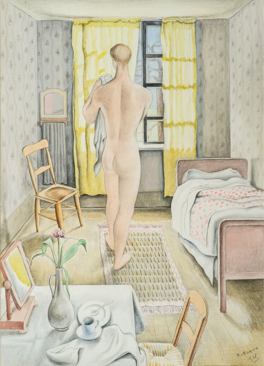 Nude Boy in Bedroom (1928)