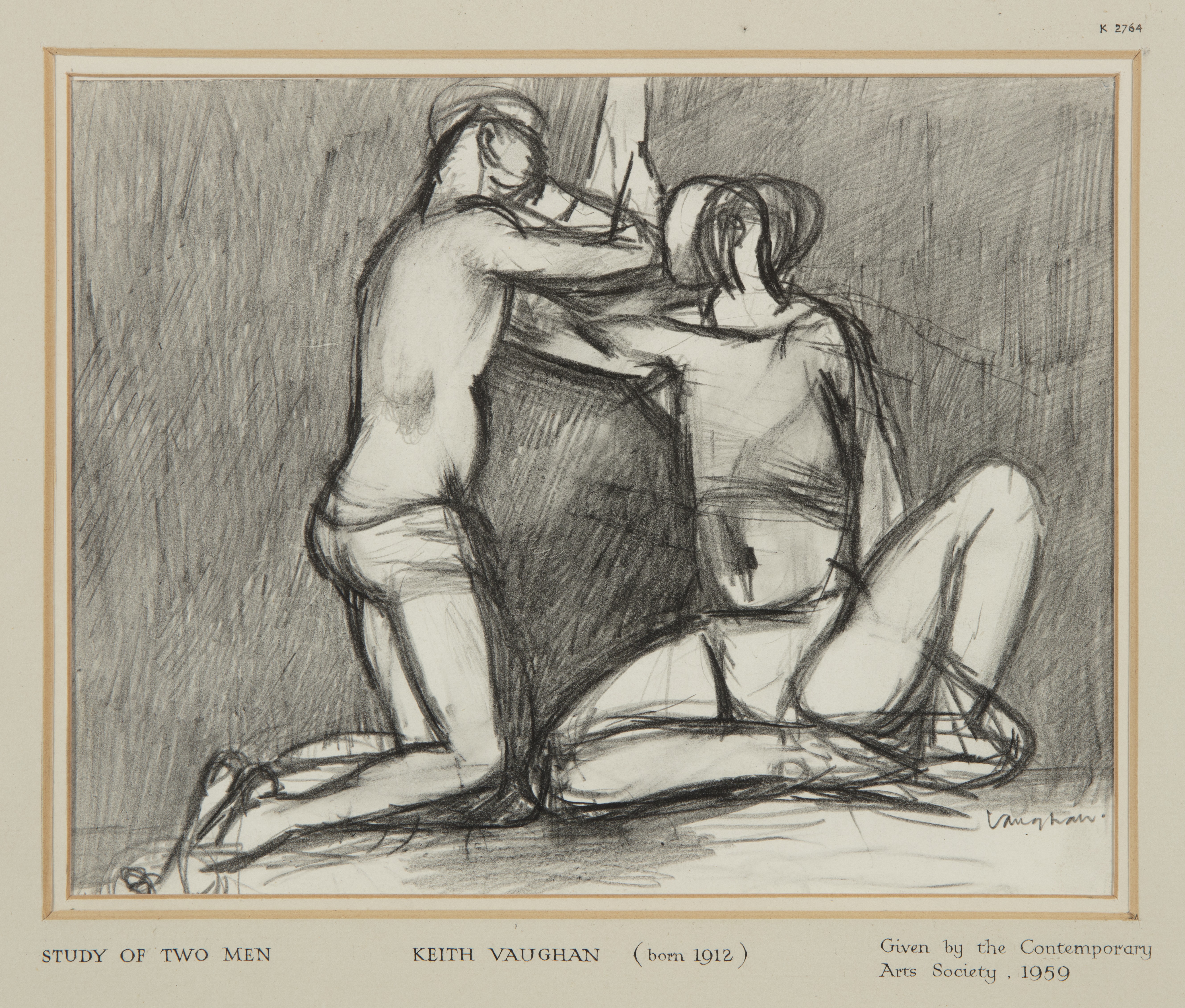 Study of Two Men (circa 1958)