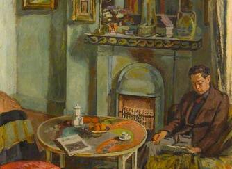 Interior with Duncan Grant (1885–1978) (1934)