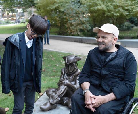 Ryan Gander and child