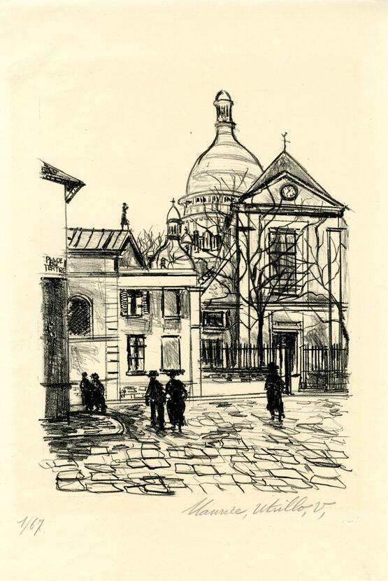 La Place du Tertre, Montmartre (circa 1925)