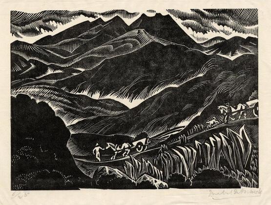 A mountain road (about 1932)