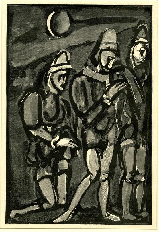 Nocturne (Illustration to George Rouault’s Cirque de l'Étoile Filante/Circus of the Shooting Star, Ambroise Vollard, Paris, 1938) (1932)