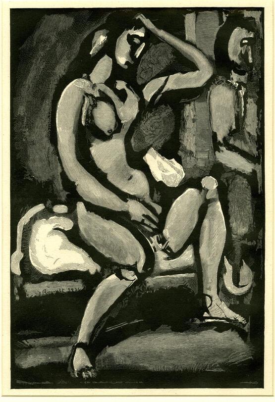 Sainte Pute (Illustration to George Rouault’s Cirque de l'Étoile Filante/Circus of the Shooting Star, Ambrose Vollard, Paris, 1938) (1932)