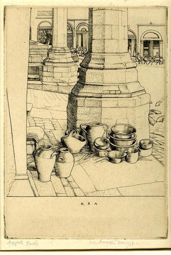 Still life, Perugia (fourth state) (1932)