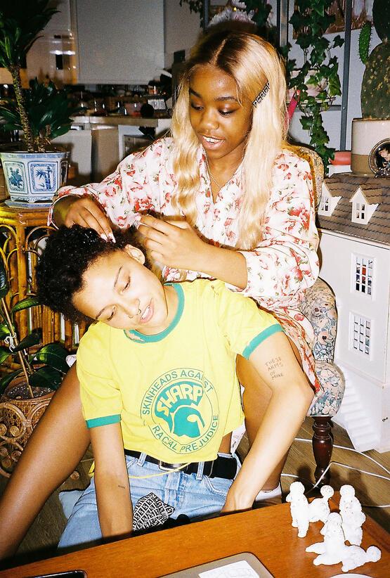 Chiddy doing Rene's Hair (2019)