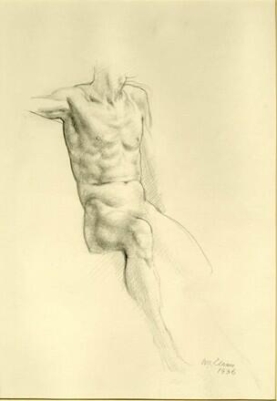 Torso of a seated male figure (1936)