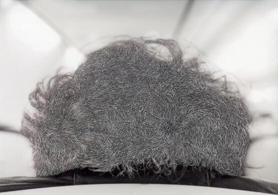 The back of someone's head (Flight FR2966) (2015)