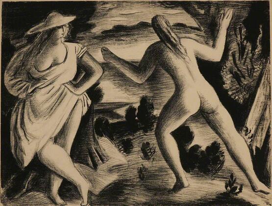 Bathers in a landscape (1930s-40s)