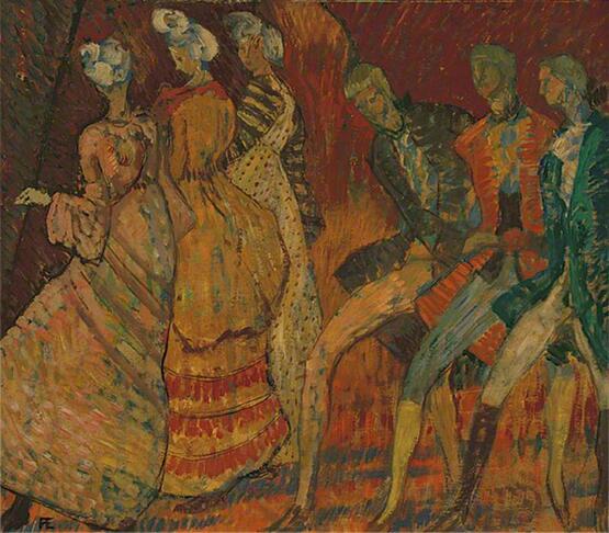 A Group of Figures (circa 1914)