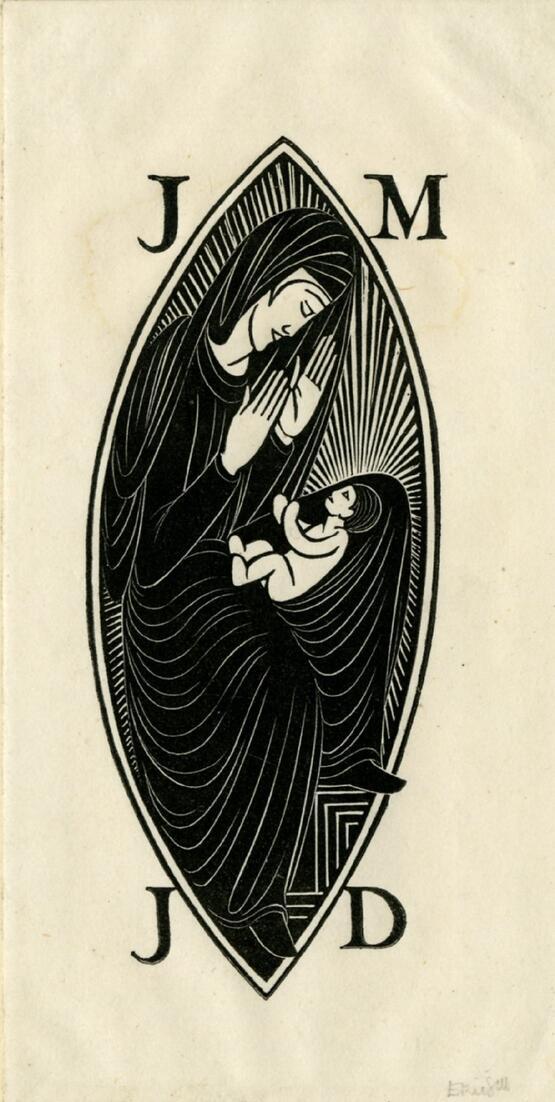 Madonna and Child in Vesica (1918)