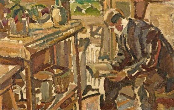 Man Reading (before 1925)