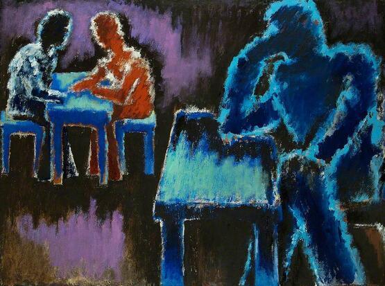 Men at Table (1985-87)