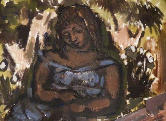 Girl with Grasses (circa 1936–1946)