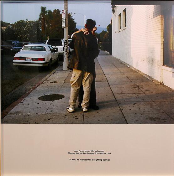 Alex Porter kisses Michael Jordan (from the series of The L. A. Pictures (2000)