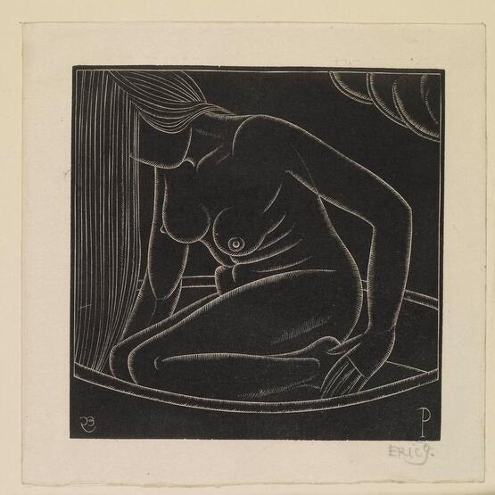 Girl in Bath II; Petra, the artist's daughter (1923)